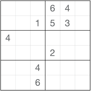 Sudoku Anti-cavaleiro 6x6