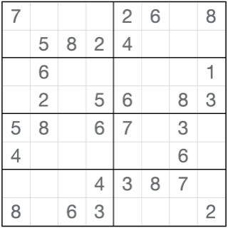 Anti-cavaleiro Sudoku8x8