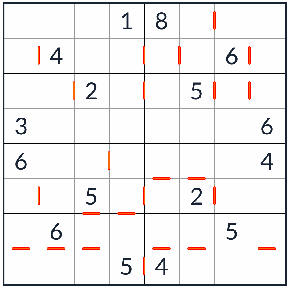 anti-king consecutivo sudoku 8x8 Puzzle