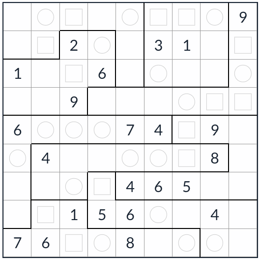 Sudoku, par-odd irregular