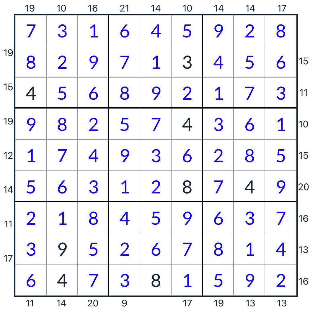 Sudoku da estrutura anti-king