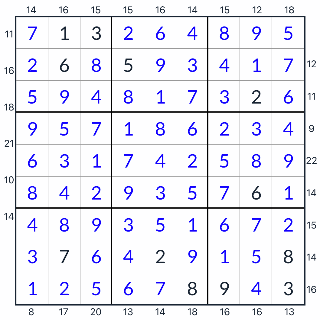 anti-knight frame sudoku solução