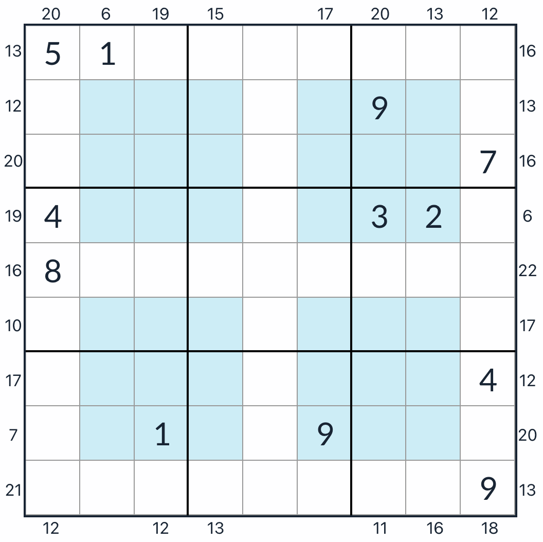 Hiper-quadro anti-king Sudoku