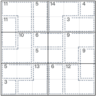 Sudoku Assassino 6x6