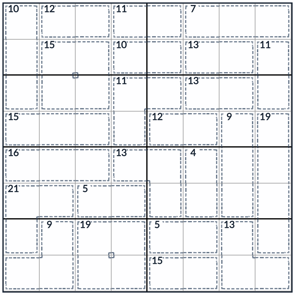 Assassino sudoku 8x8