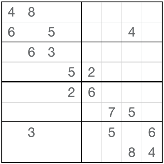 Sudoku Não Consecutivo 8x8