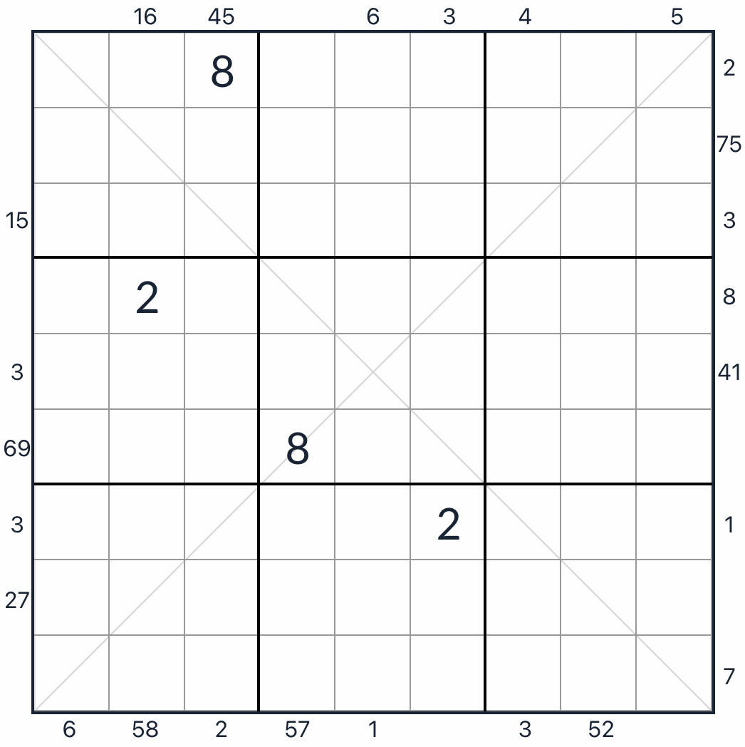 Diagonal fora de Sudoku