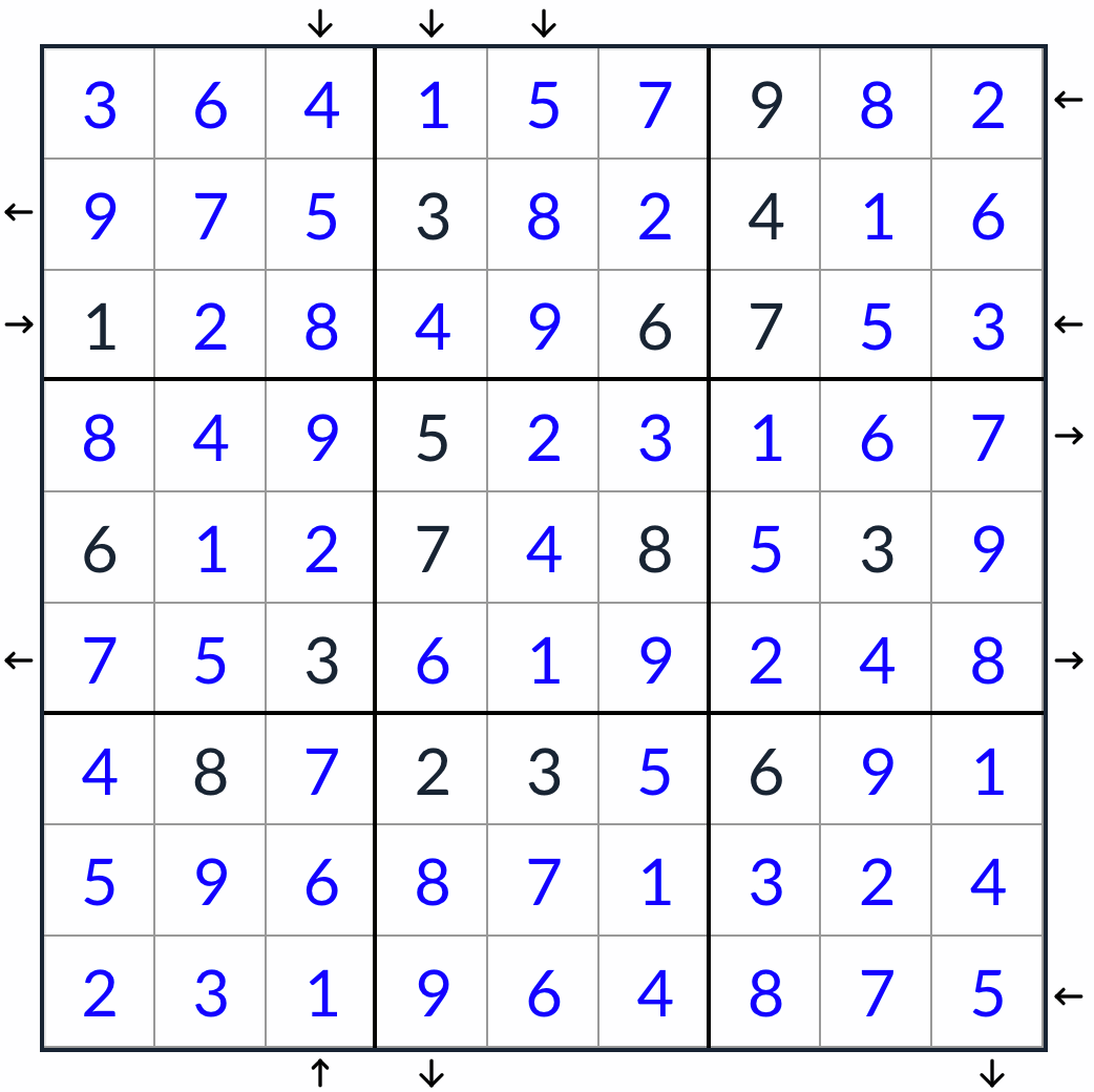 Anti-King Rossini Sudoku Solução