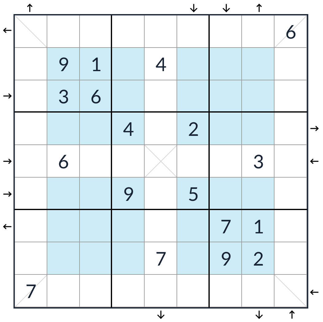 Hiper diagonal Rossini Sudoku