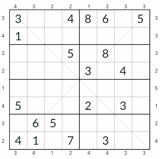 Sudoku Sudoku 8x8 diagonal 8x8