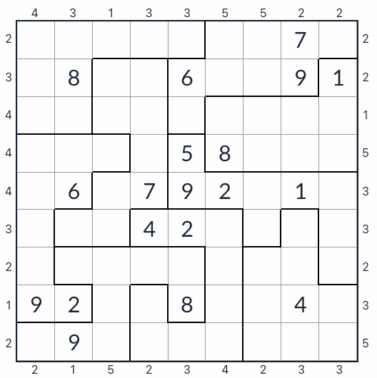 Sudoku de arranha-céu irregular anti-cavaleiro