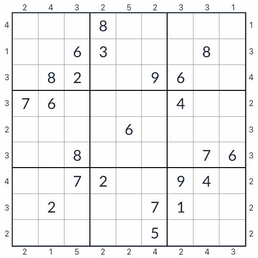 Sudoku do arranha-céu anti-king