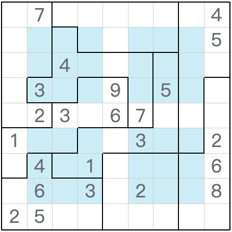 Jigsaw Hyper Sudoku correspondente gêmeo