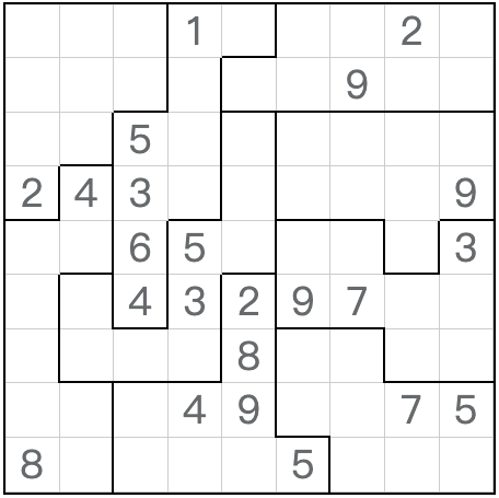 Gêmeo correspondente anti-king jigsaw sudoku