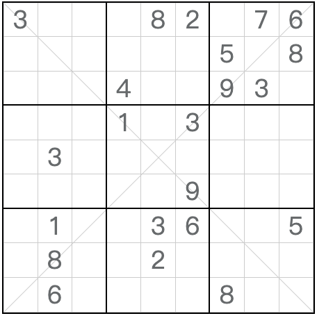 Twin correspondente diagonal anti-king sudoku