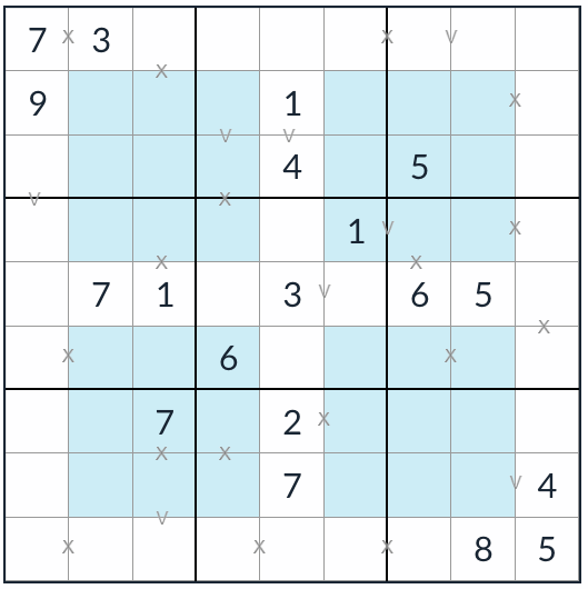 Hyper XV sudoku anti-king